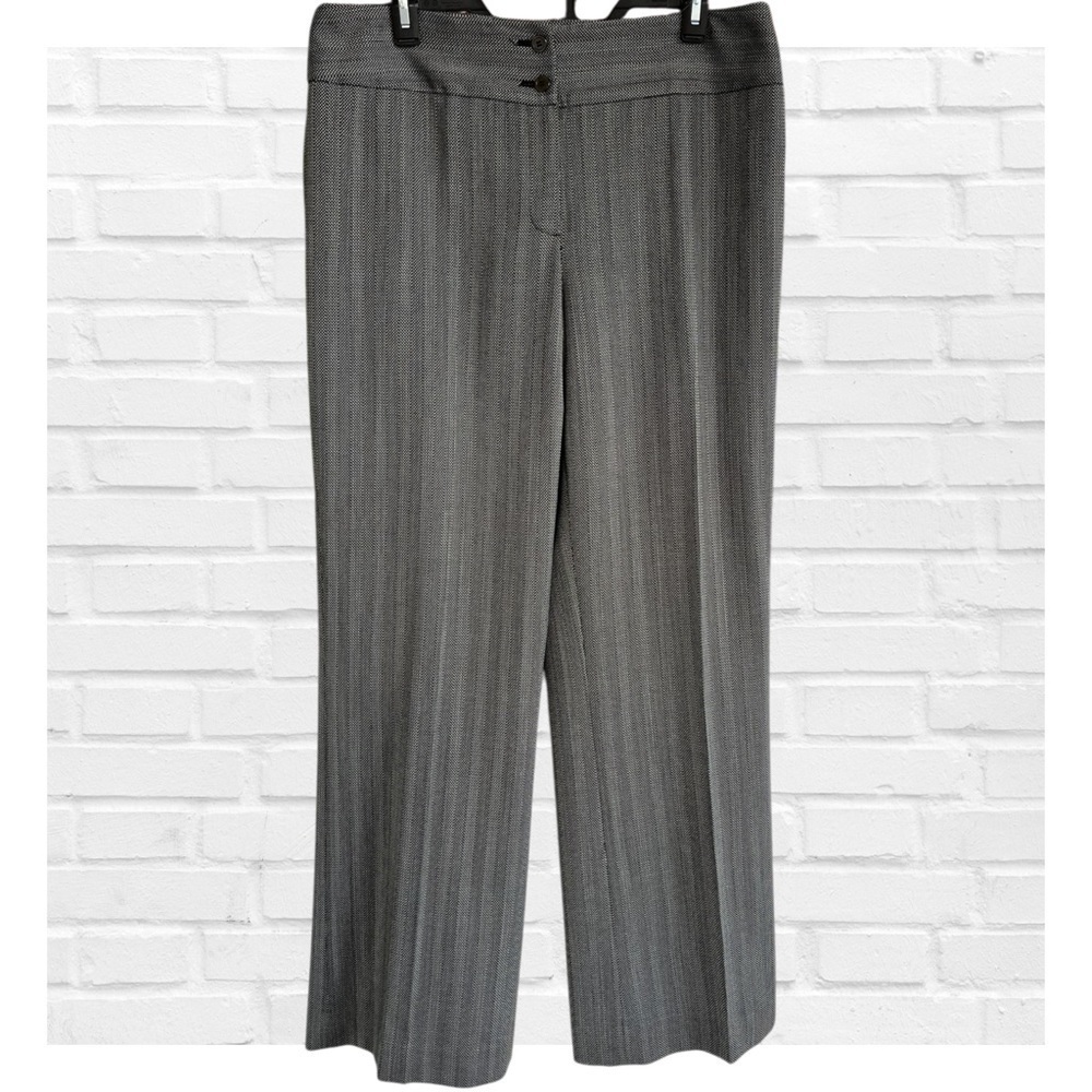 Jones New York Wool Blend Size 12 Gray High Waist Classic Career Dress Pants